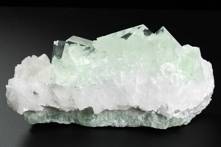 Glass-Clear, Green Cubic Fluorite Crystals - China #205562